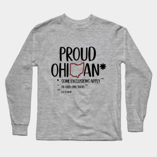 Proud Ohioan | Funny Ohio Pride Long Sleeve T-Shirt